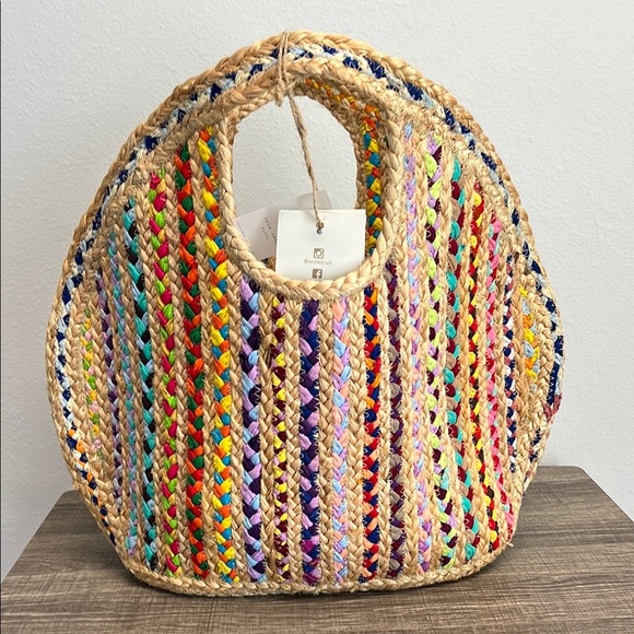 Beautiful!!! Antik Kraft Colorful Woven Tote!! ♥️💛💜 - Picture 10 of 15